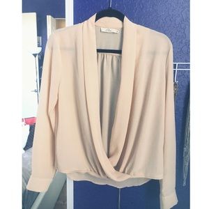 Draped Blush Blouse